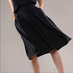 Grana Silk Midi Skirt